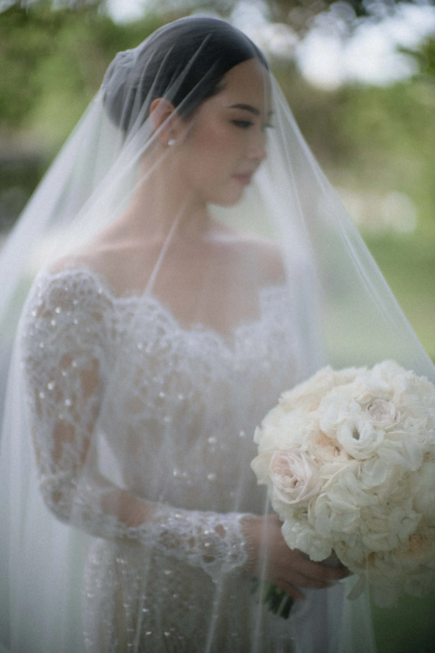 bride portrait during her wedding